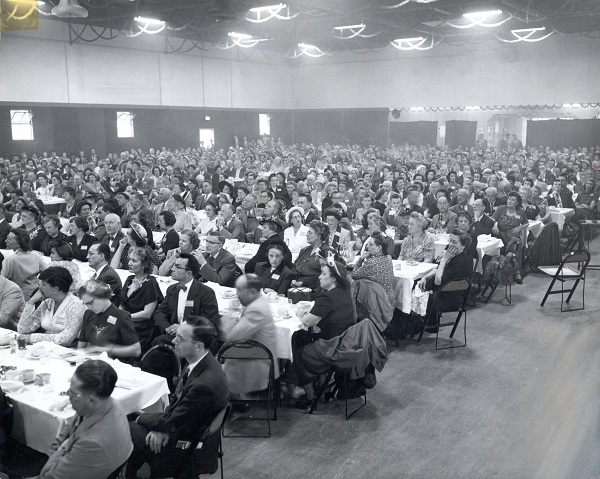 Attendees at the "Mid-Century Peace Convocation"