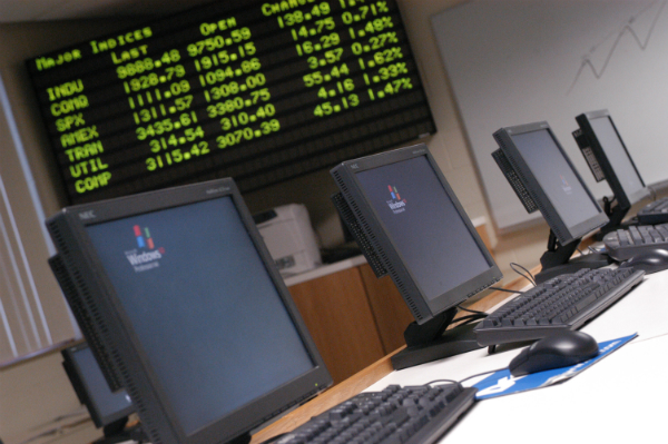 Computers and stock ticker